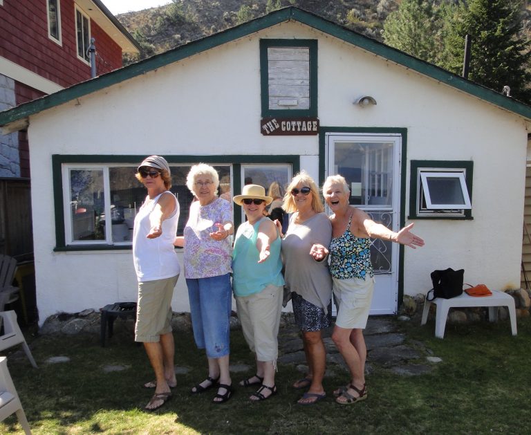 Kicking it up at the cabin in Summerland with Shamrock & Irene 2015 (2)